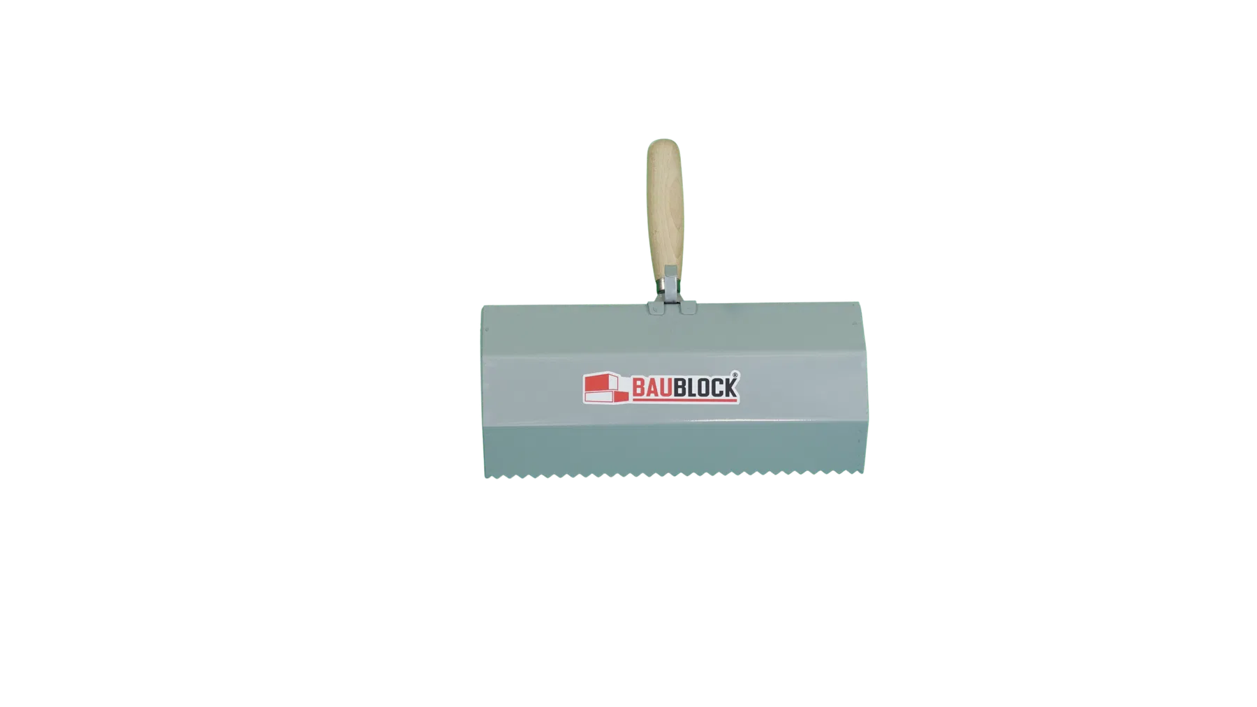 BAUBLOCK Zahnspachtel für Dünnbettmörtel.