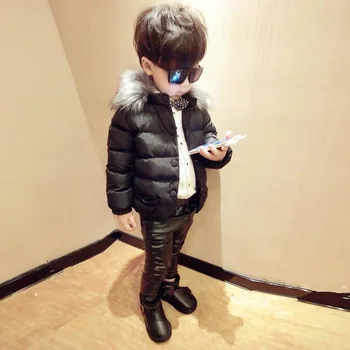 2019 novo unisex menino baixo revestimento roupas moda inverno quente roupa das Crianças down jacket crianças garota revestimento exterior de varejo