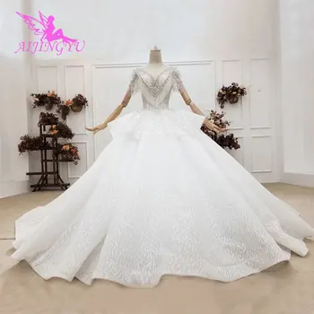 AIJINGYU Arábia Vestido de Casamento de Verão, Ternos Para A Noiva Chinesa Loja Plus Size Vestido Africana