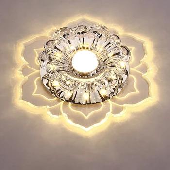 LED moderna de Cristal Luzes de Teto do Corredor, Sala de estar, Quarto, Chandelier, Lâmpada
