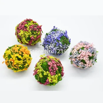 10Pcs Artificial de plantas aquáticas de Flores feitas à mão Bolas de Casamento peça Central Pomander Buquê de Decoração DIY Flor de Noiva decoração