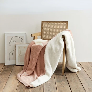 Além De Veludo, Cobertor Cordeiro De Veludo Inverno Espessamento Macio Quente Nap Cobertor Confortável Colcha De Retalhos De Malha De Lã Cobertor Office Cobertor