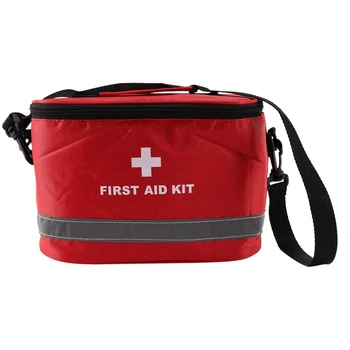 6X Exterior Kit de Primeiros Socorros de Esportes Camping, Saco de Emergência para a Casa de Sobrevivência Pacote de Náilon Vermelho Marcante Símbolo da Cruz Saco