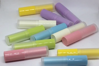 24pcs/lote de 4g/ml de Doces Coloridos Vazio LIP BALM Tubos Para DIY Plástico Lipstic Colorido embalagens de Cosméticos Para Viagens