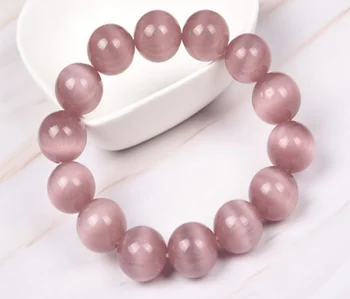 21/5000 de Alta qualidade cor-de-rosa opala pulseira elástica é elegante e jóias