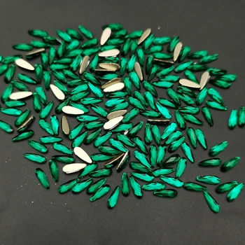 720pcs/Saco Verde Escuro Mistura Formas de Cristal Strass Unhas Brilhantes de Vidro Muliti Formas de Pedras Televisão BackGem em 3D Para Decoração de Unhas