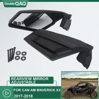 Moto Extremidade da Barra de Rearvie Moto Retrovisor do Lado de Espelhos Para o can-Am UTV Fora-de-estrada Maverick X3 MAX SSP Corrida