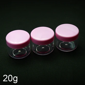50pcs 20g cor-de-Rosa creme jar, 20 g cosmético atacado