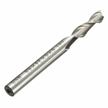6mm 2 Flauta HSS e Alumínio Moinho de Extremidade do Cortador CNC Pouco Estendido Incisiva Forte E Durável Venda Quente 6x6x24x68mm Fresa Bits