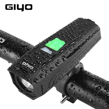 GIYO T6 LED Moto Luz Frontal USB Recarregável do DIODO emissor de Luz Para a Bicicleta 450Lm Forte Ciclismo Waterproof a Luz de Moto da Frente do Guidão
