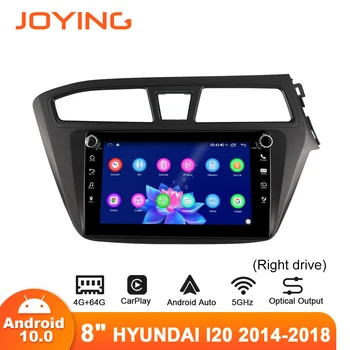Joying 8polegada Android10 Rádio do Carro para Hyundai i20 2014-2018 Direito de dirigir GPS Carplay DSP SPDIF Bluetooth5.1 Subwoofer Android-auto