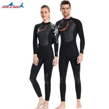 Fato de mergulho trajes de Banho Roupa de mergulho, Equipamento de Esportes de Água Molhado Salto Ternos Para Mulheres/Homem de Neoprene Fatos de Mergulho, Vela de 1,5 MM de Novo