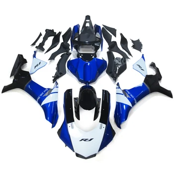 Completa Carenagens Para a Yamaha YZF R1 15 16 YZF-R1 2015 2016 Injeção de ABS Moto Carenagem Kit ABS, Capota Azul Branco Preto Novo