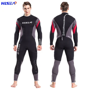 Homens de corpo inteiro de roupa, 2,5 mm de homens premium de neoprene manga comprida, roupa adequado para natação/mergulho/snorkel/surf