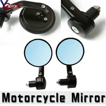 Para a Kawasaki Universal PARA a HONDA, Preta Espírito NC750 S X CB1100 GIO MT07 Motocicleta Espelhos Barra do Punho Extremidade Traseira Vista Lateral Espelhos