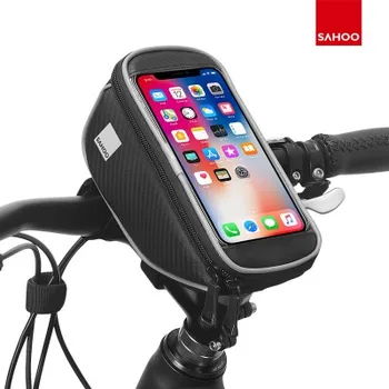 1,5 L de Bicicleta Bolsa Para Quadro de Bicicleta de Guidão de Bicicleta Frontal Superior Bolsa Com a caixa do Telefone do iPhone SE