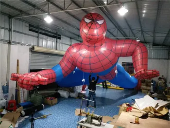 Venda heróico homem-aranha, Oxford pano inflável homem-aranha modelos para comerciais exibir modelos