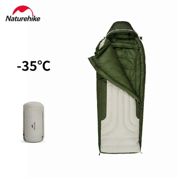 Naturehike Saco de Dormir -35℃/-18 ° C Cinza pato 90% para Baixo Enchimento múmia Tipo frio do Inverno Quente Camping, Sacos de Dormir de Viagem Única