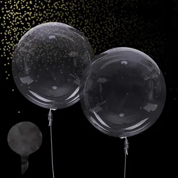 50 PCS Claro Bobo Balões de 20 Polegadas Bolha Transparente Balão de Luz Led Balões, Casa, Decoração, BRICOLAGE, Natal, Eventos,
