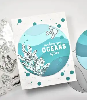 Panalisacraft Ocean aquarium de Corte de Metal Morre e Carimbo para DIY Scrapbooking/álbum Decorativos em Relevo o Papel de DIY Cartões