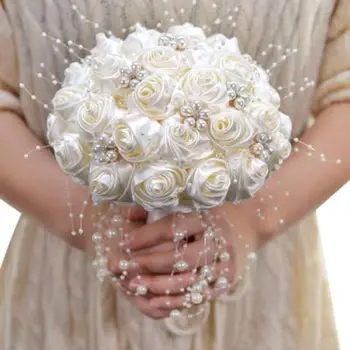 Bouquets de casamento, noivas, bouquets de casamento, pérolas, simulação de flores, vestidos de casamento, fotografia, buquês