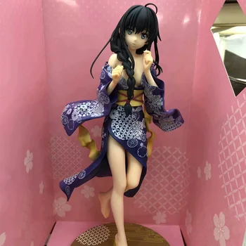 Anime o Meu filho Comédia Romântica Baderna Yukinoshita Yukino Roupão de PVC Figura de Ação Colecionáveis Modelo de Boneca de Brinquedo 25cm