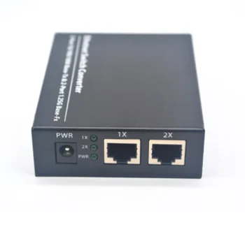 Wanglink Gigabit Ethernet em Fibra de Interruptor de 2 RJ45 UTP 2 SC fibra Gigabit de Fibra Óptica Conversor de Mídia 2PB 2RJ45 Switch Ethernet