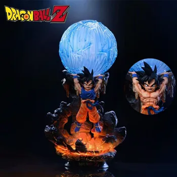20CM Dragon Ball Figura Espírito Bomba de Goku Metade do Corpo Substituível Figura de Ação de PVC Pode Ser Iluminado Colecionáveis Modelo de Brinquedo de Presente