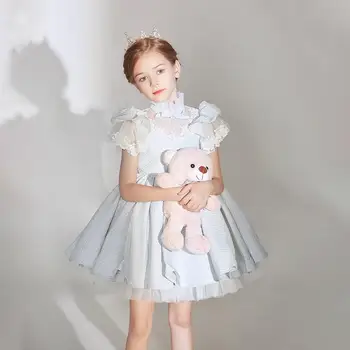 2022 Vestidos para Crianças Teenages Meninas Royal Princesa Lolita Vestido de baile de Aniversário de Crianças de Vestidos de Menina Boutique de Roupas