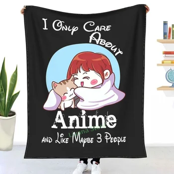 Eu Só Cuidado Sobre Anime e, Como Talvez 3 Pessoas joga o Cobertor impressos em 3D sofá quarto decorativos cobertor filhos adultos presente