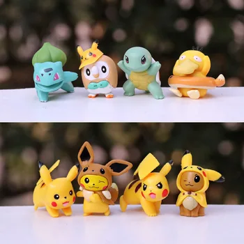 Pokemon Bonito Mini Pokemon Pikachu Jenny Tartaruga Monstros de Bolso, Pokémon Brinquedos de Figura de Ação do Brinquedo de Presente de Meninos e Meninas