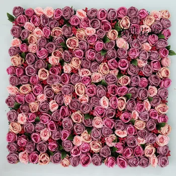 8 pés x 8 pés de excelente qualidade de uvas de púrpura Flor do pano de fundo da Flor do Casamento de Parede Artificial rosas Decoração Fase