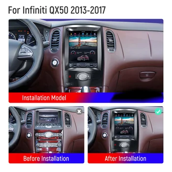 Car Multimedia Player para o infiniti QX50 2013 2014 2015 2016 207 Tesla Tela Estéreo auto-Rádio, Vídeo de Navegação GPS chefe da unidade de