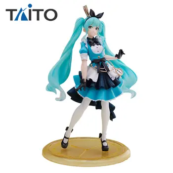 TAITO Hatsune MIKU AMP Alice Oficial Autênticas Figuras de Anime Presentes Colecionáveis Modelos de Brinquedos de Halloween Ornamentos Presentes de Aniversário