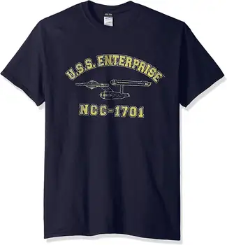 Trevco Star T-Shirt Da Uss Enterprise Ncc-1701 Marinha T-Shirt