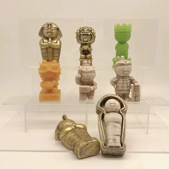 Xiaolan e Seus Amigos Arqueológico Caça ao Tesouro Cego Aleatório Caixa de Brinquedos Anime Figura de Boneca Mistério Caixa Kawaii área de Trabalho do Modelo