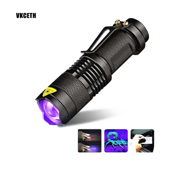 Portátil de Mão Lanterna UV Ultravioleta Lanterna com Zoom de Foco a Função Recarregável de Alta Lumens Lanterna LED