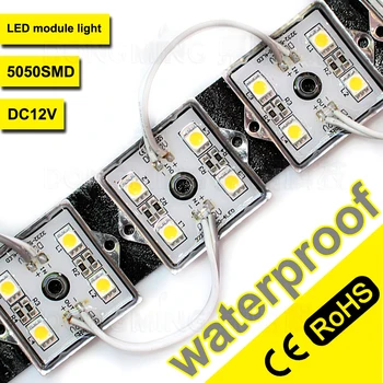 Módulo de LED 5050SMD Azul Amarelo Branco Branco Quente Verde Vermelho 4 Leds de Alto brilho De LED Sinal LED Módulos 50pcs/Monte IP65