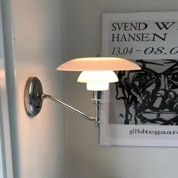 Nordic Simples PH3 Lâmpada de Parede Moderna de Design Criativo da Arte Led Aparelhos de iluminação para Sala de estar Quarto de Hotel de Fundo de Vidro, Luzes de Parede